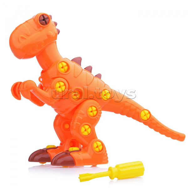 Конструктор-динозавр "Тираннозавр" (40 элементов) (в пакете) Радуга Игрушки Калуга