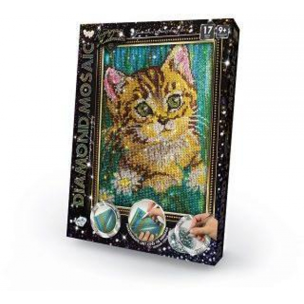 Набор креативного творчества "Diamond Mosaic" малый Котёнок Радуга Игрушки Калуга