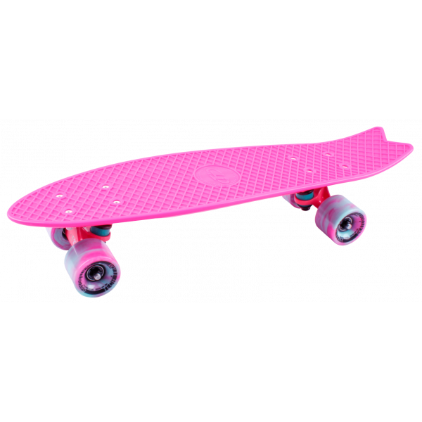 Скейтборд пластиковый Fishboard 23 pink TLS-406 Радуга Игрушки Калуга