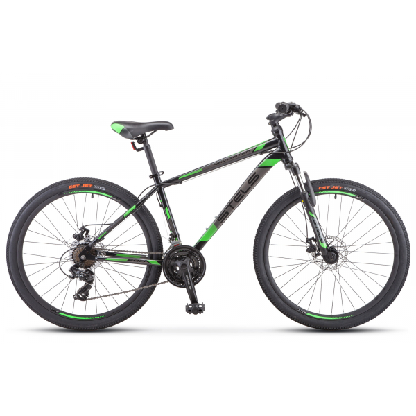 Велосипед 26" STELS Navigator-500 MD 16" Чёрный/зелёный арт.F010 Радуга Игрушки Калуга