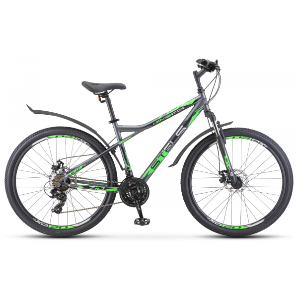 Велосипед 27.5" STELS  Navigator-710 MD 18" Антрацитовый/зелёный/чёрный арт.V020 Радуга Игрушки Калуга