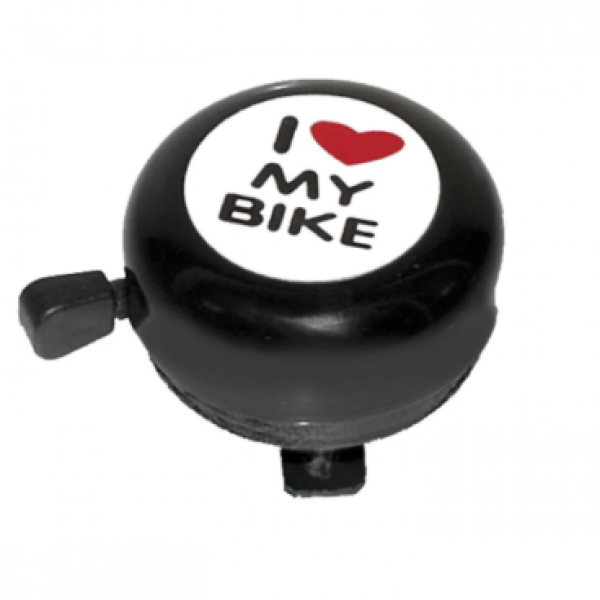 Звонок велосипедный "I love my bike,чёрный Радуга Игрушки Калуга