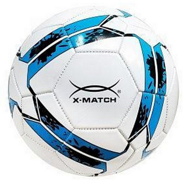 Мяч футбольный X-Match, 2 слоя PVC Радуга Игрушки Калуга