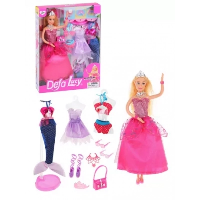 Игровой набор Defa Luсy "Красотка", роз., 1 кукла, 14 предм.в комплекте  Радуга Игрушки Калуга