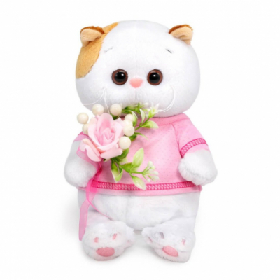 Кошечка Ли-Ли BABY с букетом из ягод 20 см (327186) Радуга Игрушки Калуга