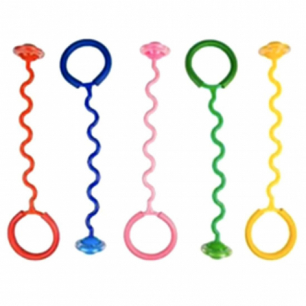 Скакалка Змейка, Диск  PVC со  светом, 1/орр, 5 цветов  микс (636252) Радуга Игрушки Калуга
