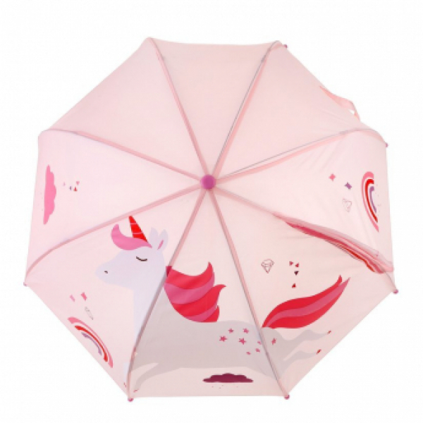 Зонт детский Радужный единорог,46см.