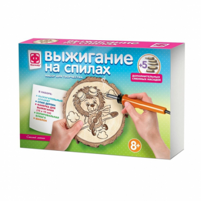 Выжигание на спилах Смелый лётчик Радуга Игрушки Калуга