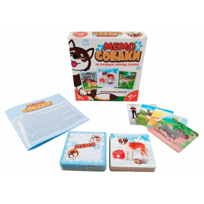 НПИ Мемо Собаки (30 карточек) Радуга Игрушки Калуга
