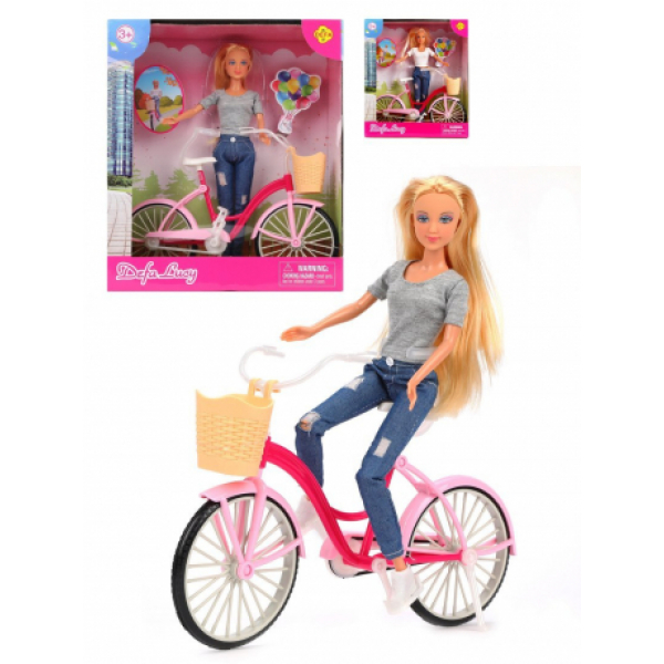 Кукла Defa Lucy Летние прогулки с велосипедом Радуга Игрушки Калуга