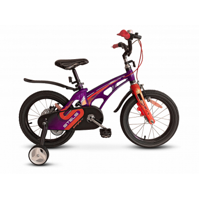 Велосипед 14" STELS Galaxy фиолетовый/красный арт.V010 Радуга Игрушки Калуга