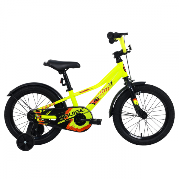 Велосипед Tech Team Cruise 18" neon green (сталь) Радуга Игрушки Калуга