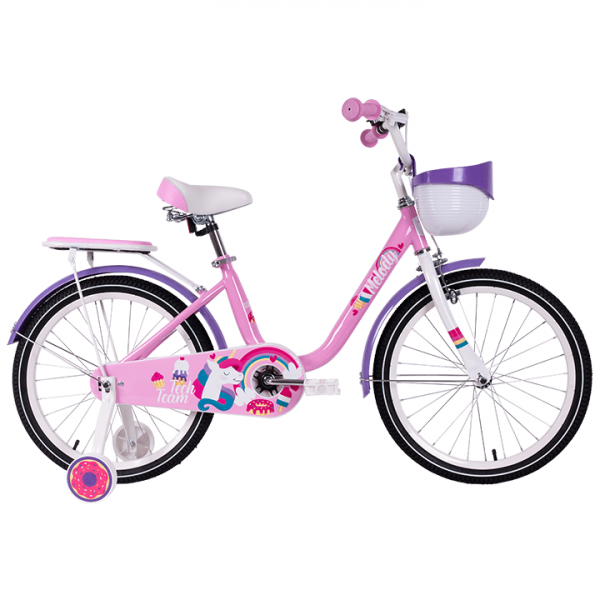 Велосипед Tech Team Melody 16" pink (сталь) Радуга Игрушки Калуга