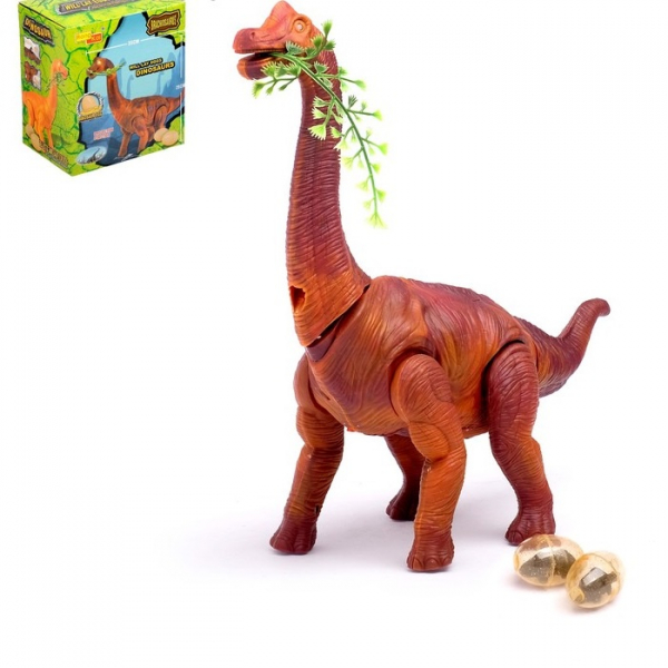 Динозавр "Брахиозавр травоядный",откладывает яйца,с проектором Радуга Игрушки Калуга