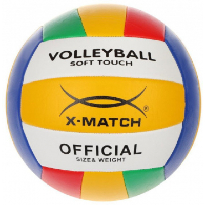 Мяч волейбольный, X-Match, 2,0 PVC Радуга Игрушки Калуга