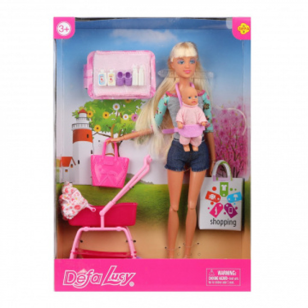 Кукла Defa Lucy с мишкой 6", в ассорт. 3 вида, BOX