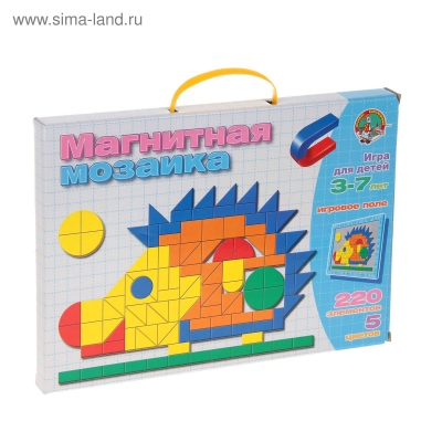 Мозаика магнит. Ёжик 5цв Радуга Игрушки Калуга
