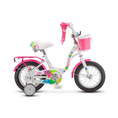 Велосипед 12" STELS Jolly  8" Белый/розовый арт.V010 Радуга Игрушки Калуга