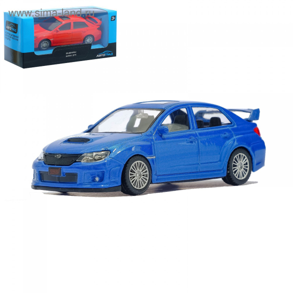 Машина мод.1:45 Subaru WRX STI Радуга Игрушки Калуга