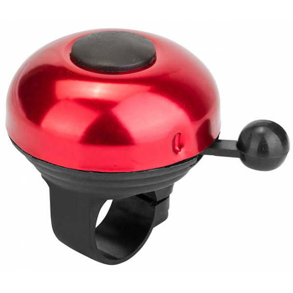 Звонок 43А-01 верх алюминиевый,основа пластик,чёрно-красный Радуга Игрушки Калуга