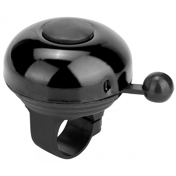 Звонок 43А-05 верх алюминиевый,основа пластик,чёрный Радуга Игрушки Калуга