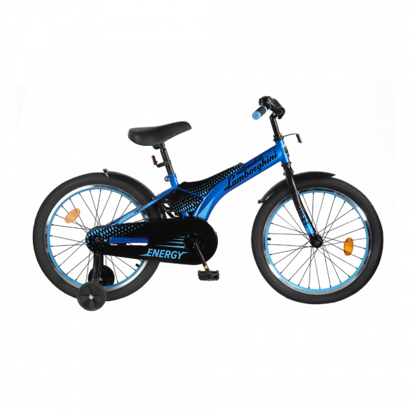 Детский велосипед Automobili Lamborghini Energy,рама сталь,диск 20 алюминий,синий Радуга Игрушки Калуга