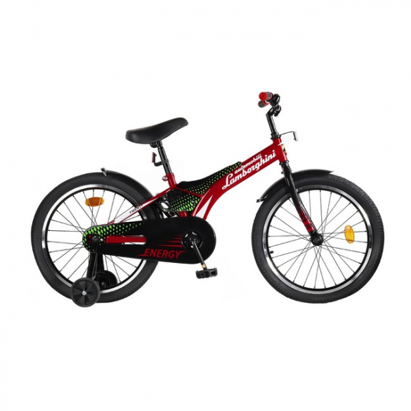 Детский велосипед Automobili Lamborghini Energy,рама сталь,диск 20 алюминий,красный Радуга Игрушки Калуга