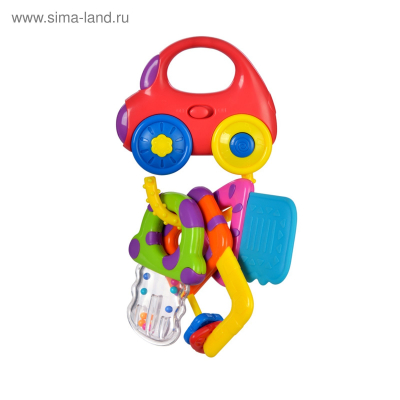 Музыкальная игрушка "Машинка с ключиками" со светом и прорезывателями Радуга Игрушки Калуга