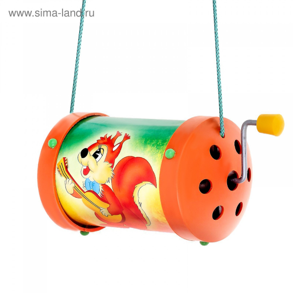 Детский деревянный музыкальный инструмент "Шарманка" Радуга Игрушки Калуга