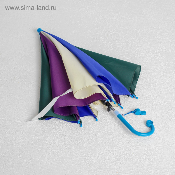Зонт детский полуавтомат со свистком радуга d=58см