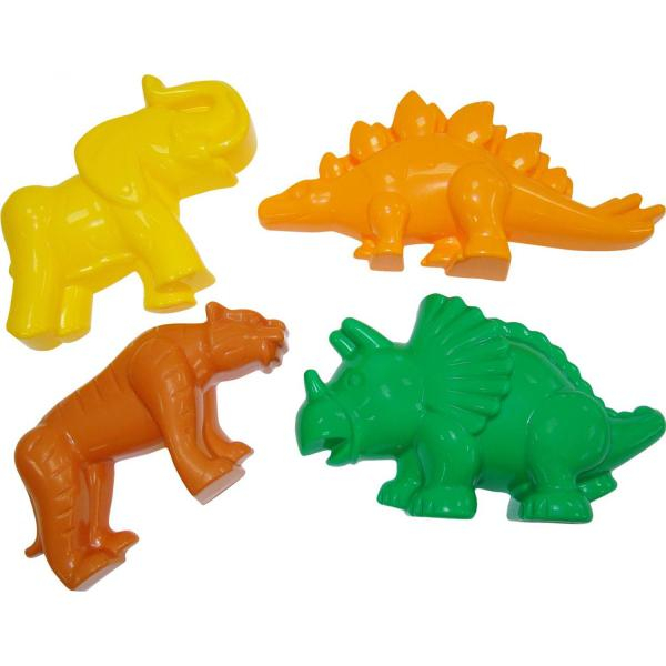 Формочки (тигр+мамонт+динозавр №1+динозавр №2) Радуга Игрушки Калуга