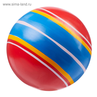 Мяч детский Полосатики 7,5 см, ручное окраш. Радуга Игрушки Калуга