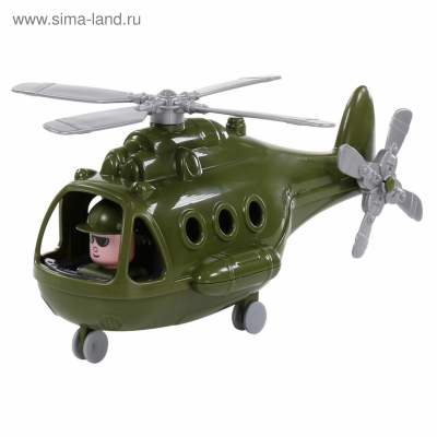 Вертолёт военный "Альфа" (в сеточке) Радуга Игрушки Калуга