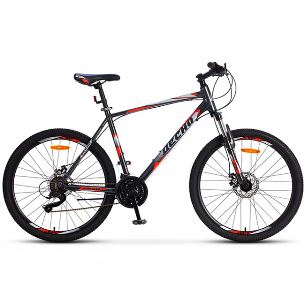 Велосипед 26" Десна-2650 MD 16" Серый/красный арт.V010 Радуга Игрушки Калуга