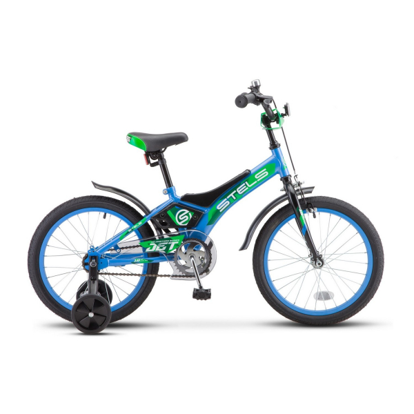 Велосипед 18" STELS Jet 10" Голубой/зелёный арт.Z010 Радуга Игрушки Калуга