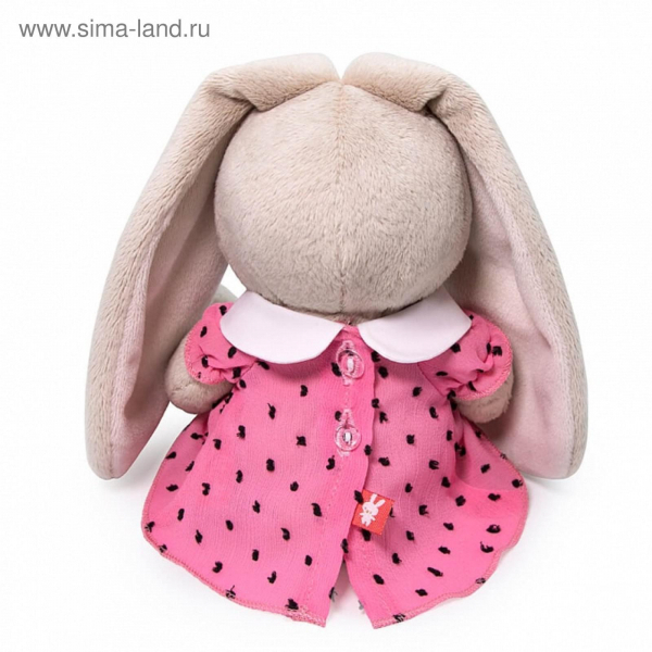 Зайка Ми в розовом платье с клубничкой (малыш) 15 см