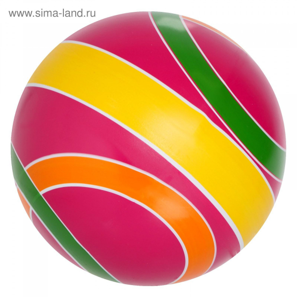 Мяч детский 15 см Серия Полосатики ручное окраш.